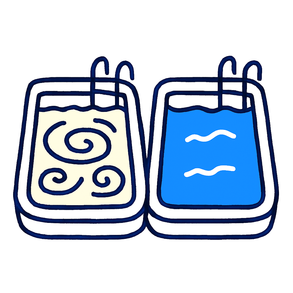 Green pool recovery calculator icon