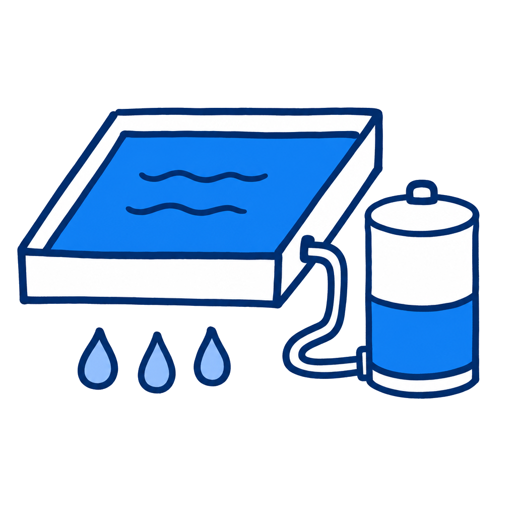 Pool circulation and filter illustration