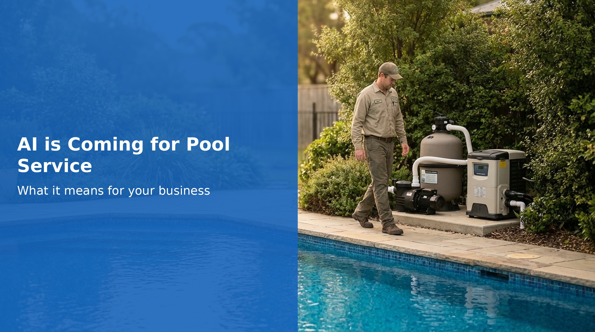 AI in Pool Service - the future of pool service technology