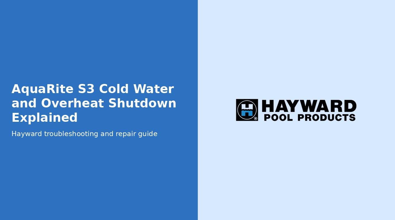 Aquarite S3 Cold Hot Water Temp Shutdown