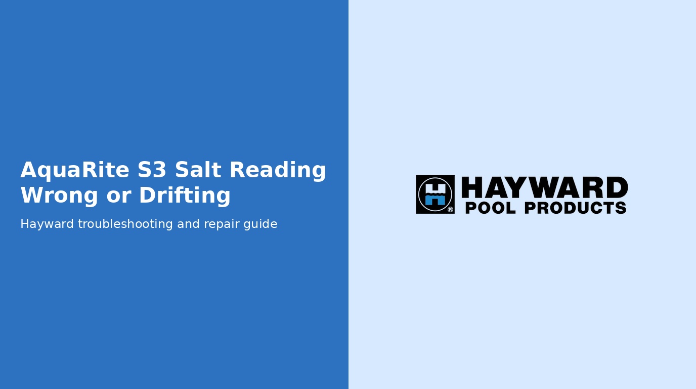 Aquarite S3 Wrong Salt Reading