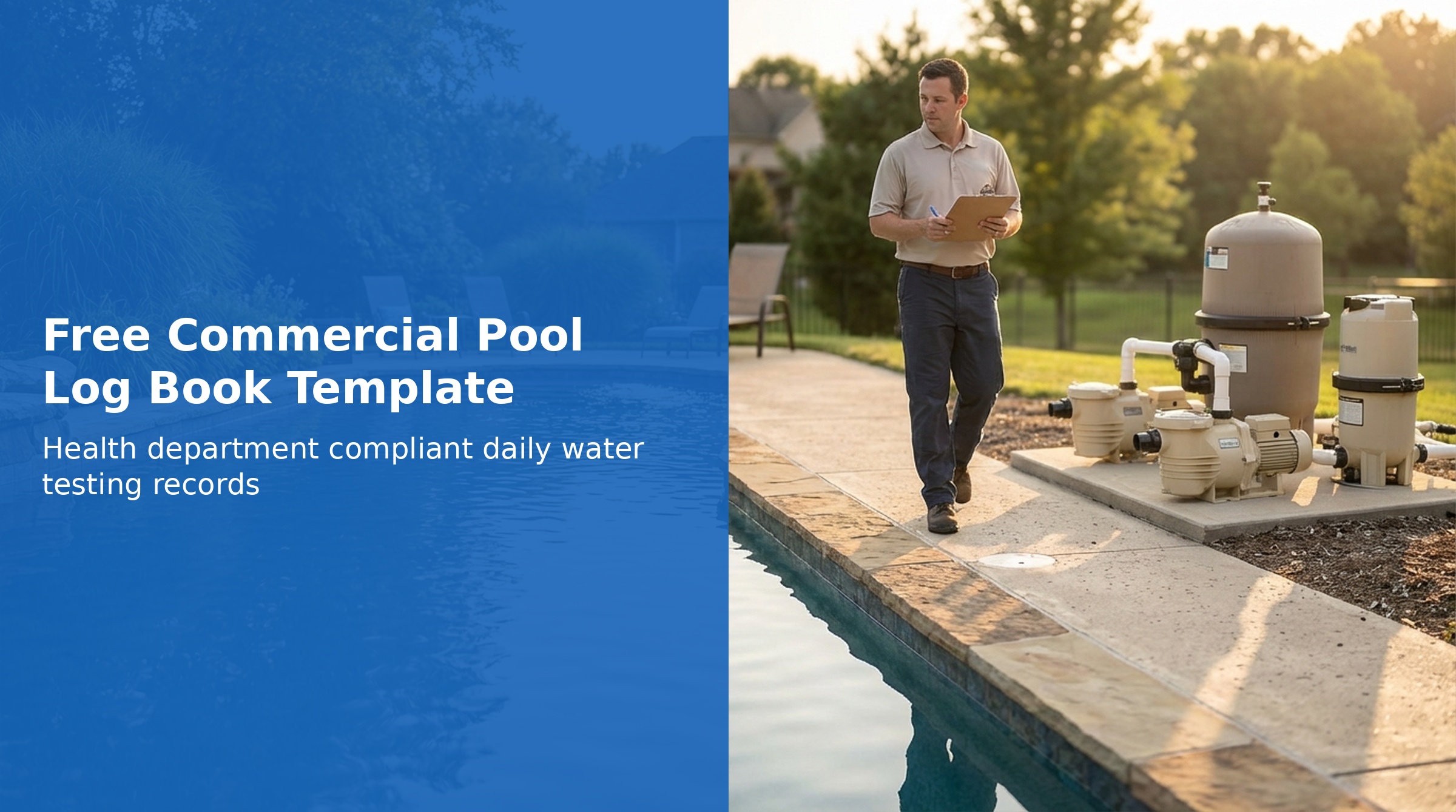 Commercial Pool Log Book