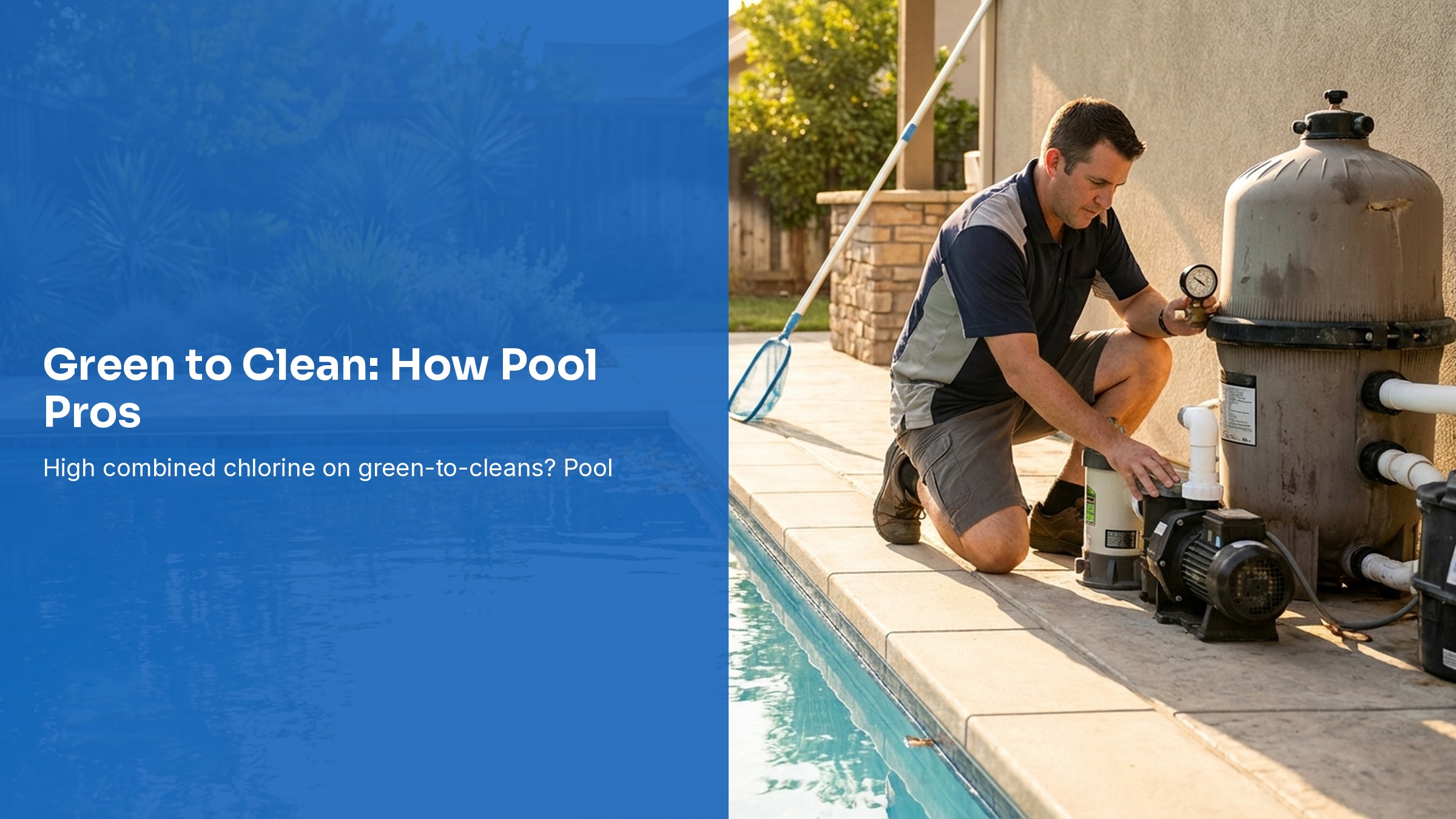 Green to Clean: How Pool Pros Handle High Chlorine Demand on Spring Openings