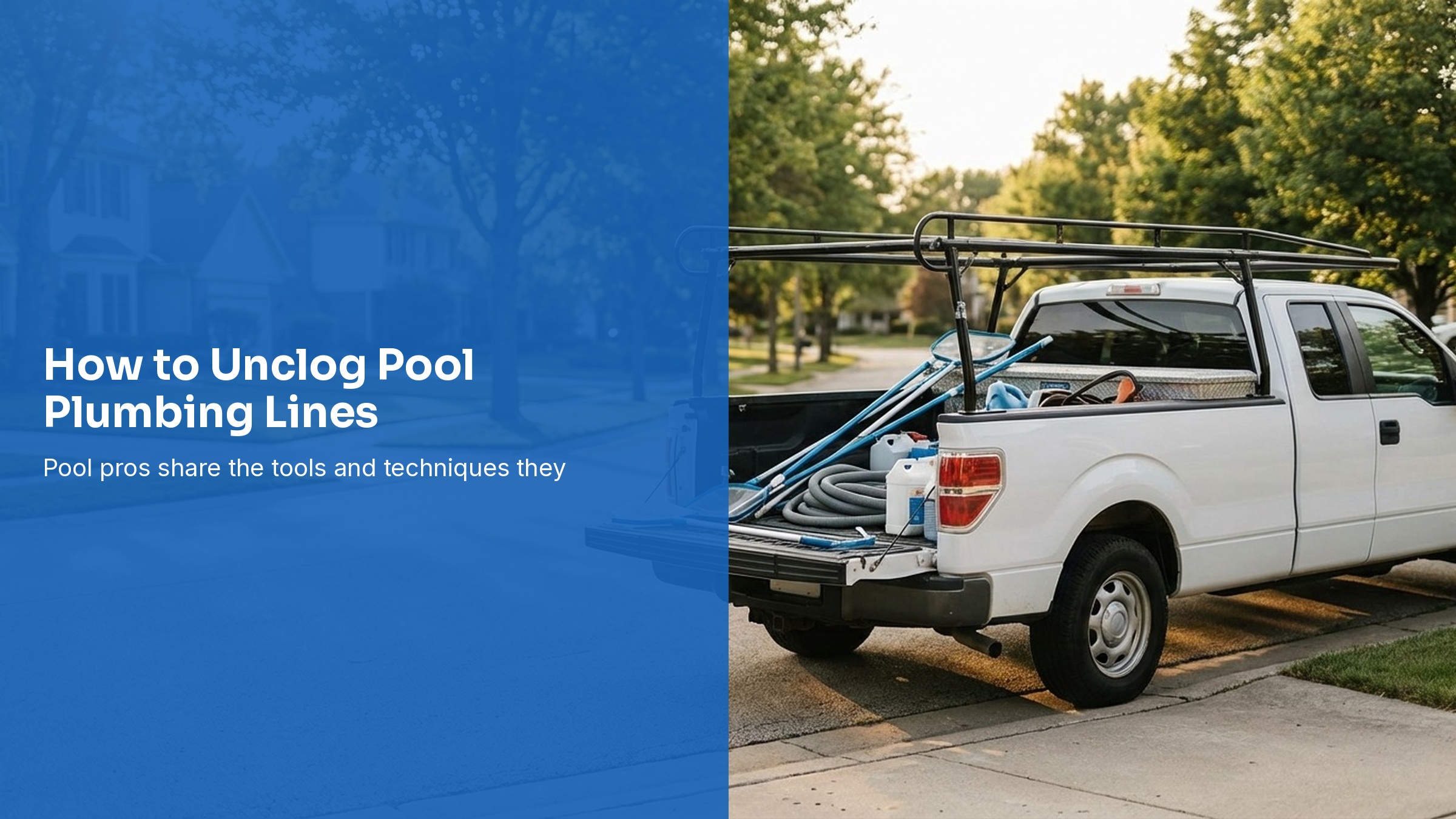 How to Unclog Pool Plumbing Lines: Tools and Methods That Work