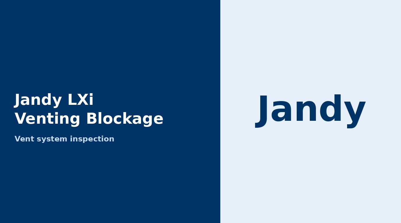 Jandy LXi Venting Blockage