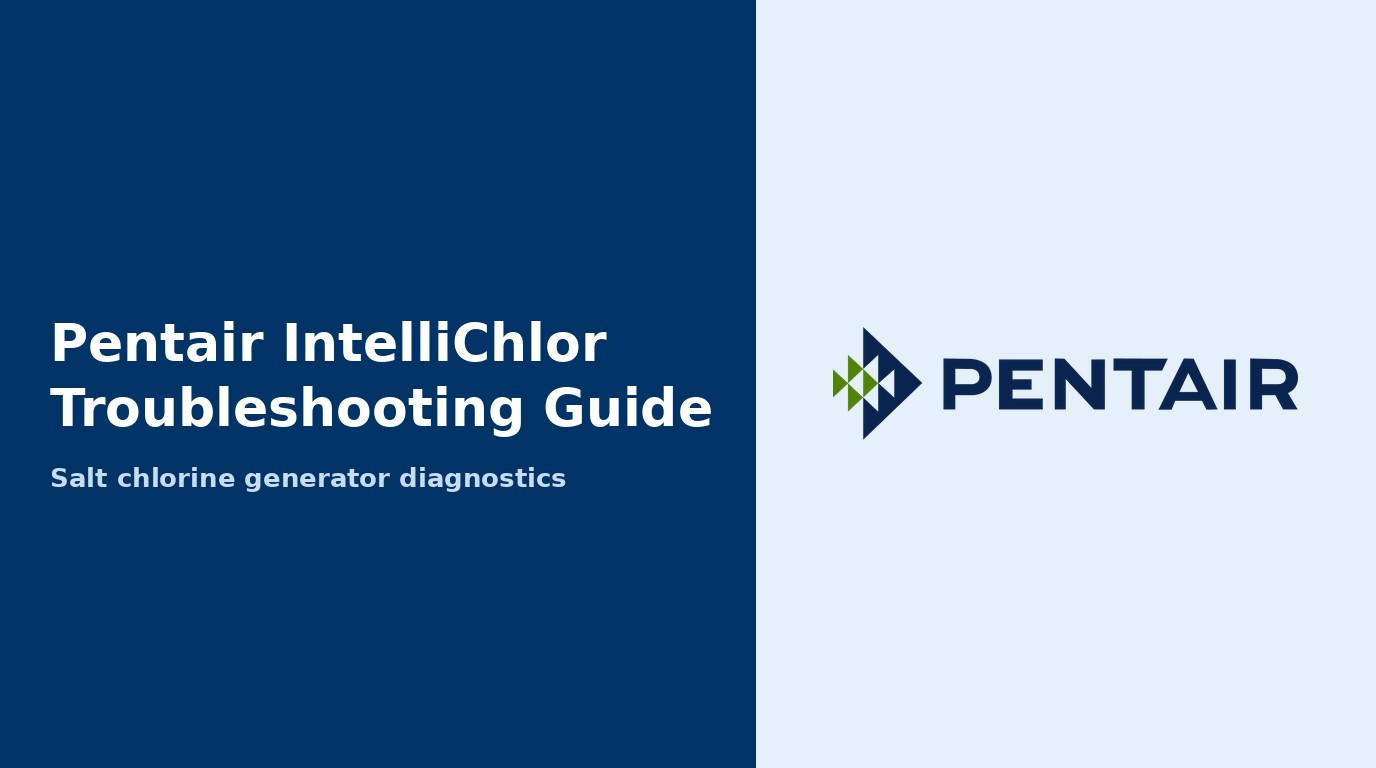 Pentair IntelliChlor Troubleshooting Guide