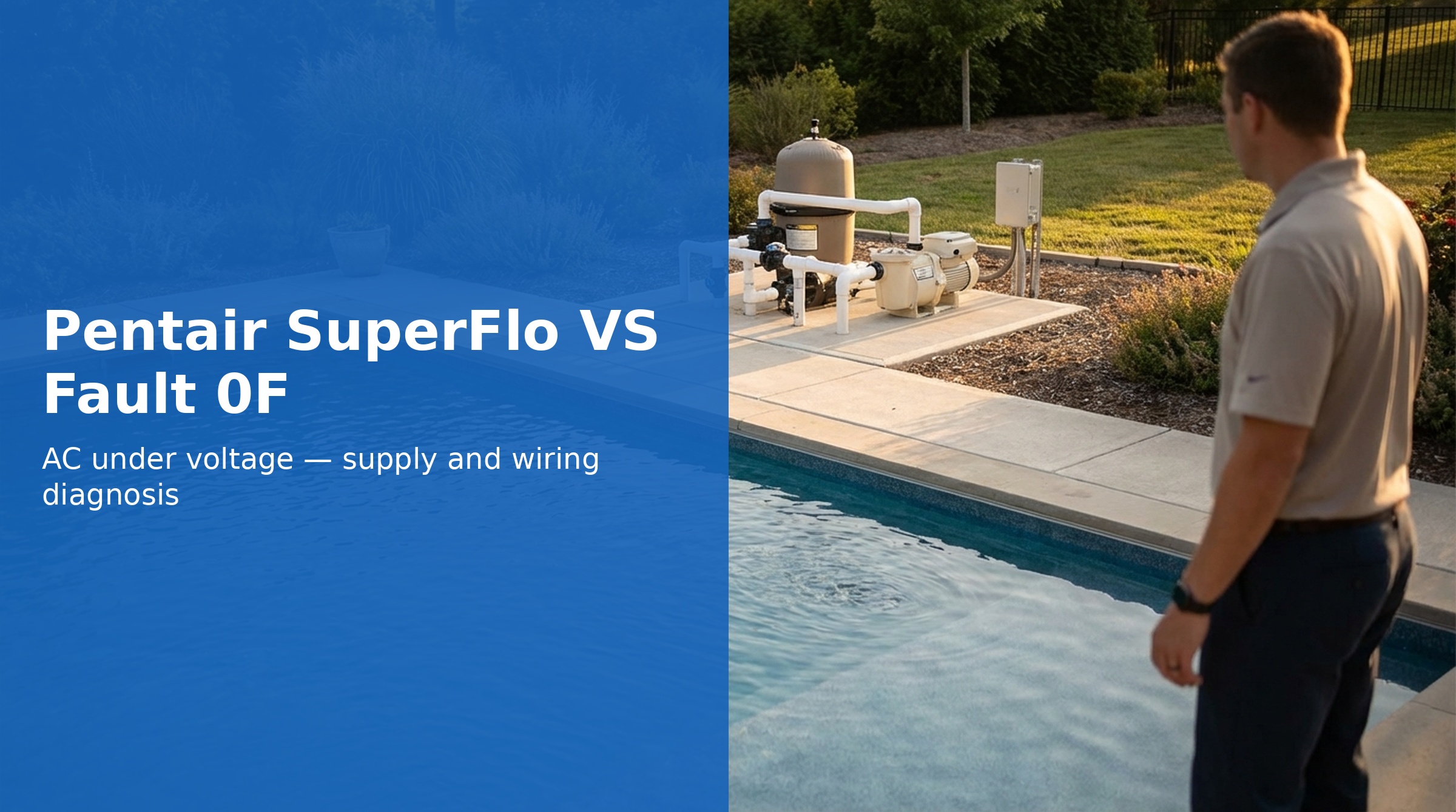 Pentair SuperFlo VS Fault 0F — AC Under Voltage