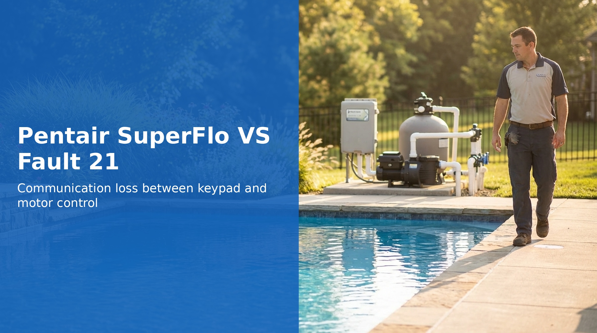 Pentair SuperFlo VS Fault 21 — Communication Loss