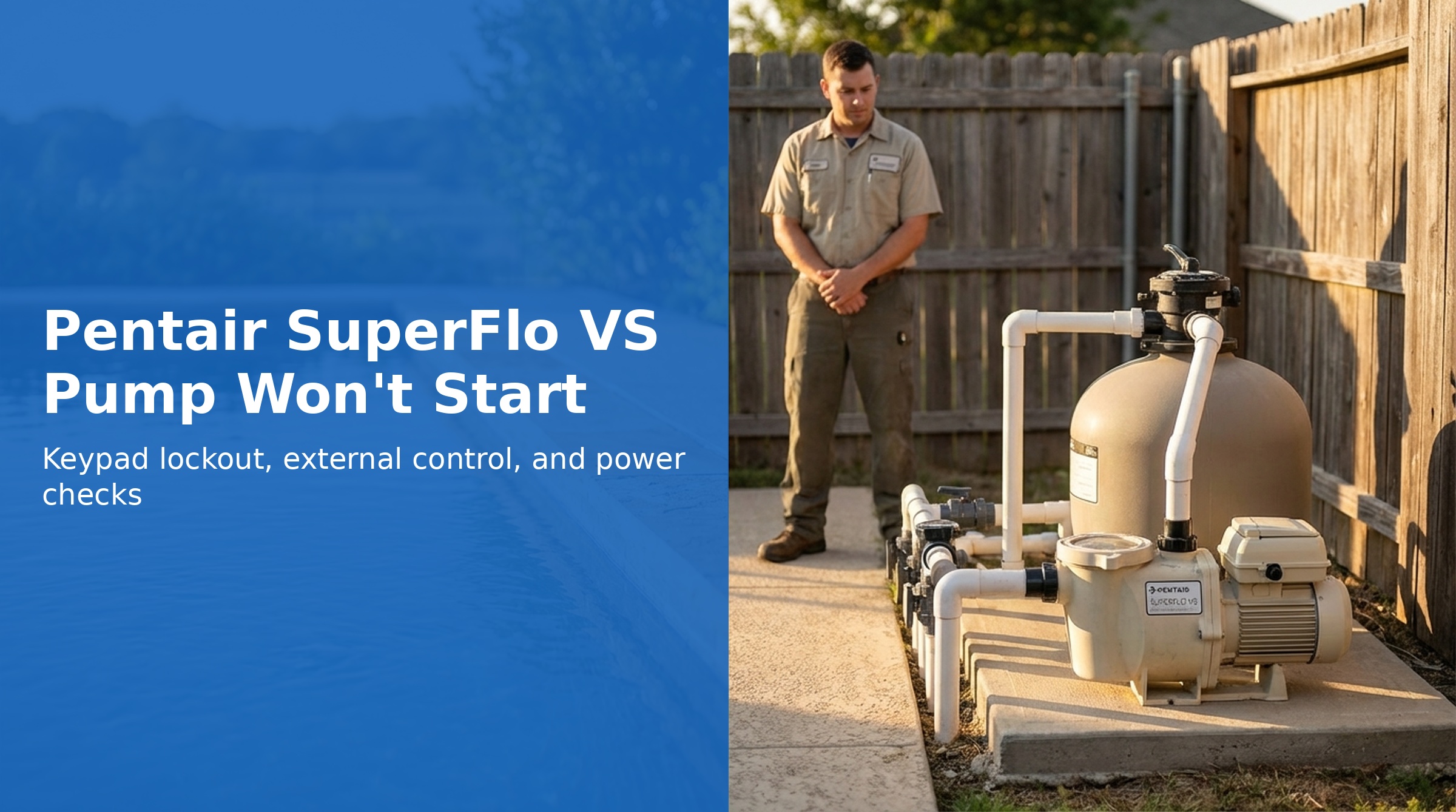 Pentair SuperFlo VS Pump Won't Start