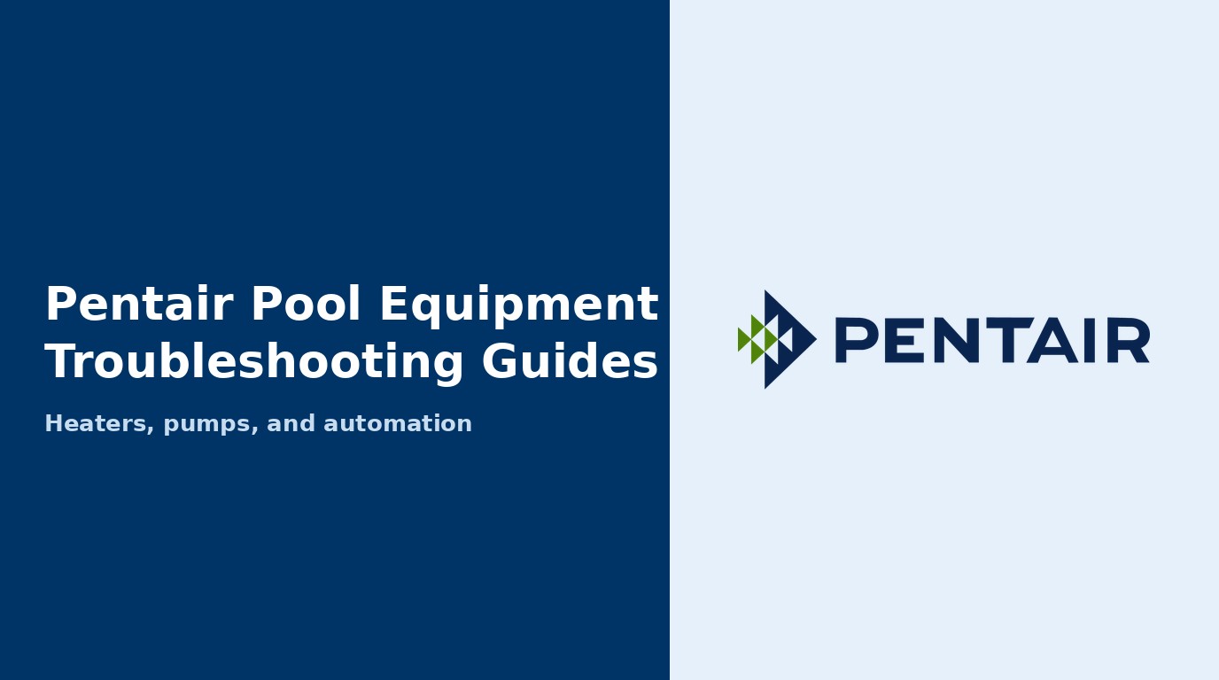Pentair Troubleshooting Guides