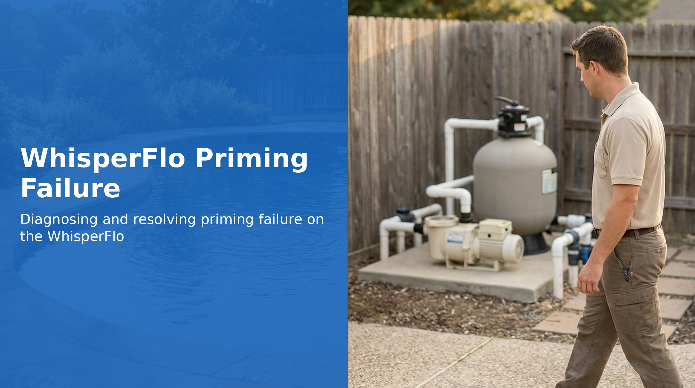 Pentair WhisperFlo Priming Failure