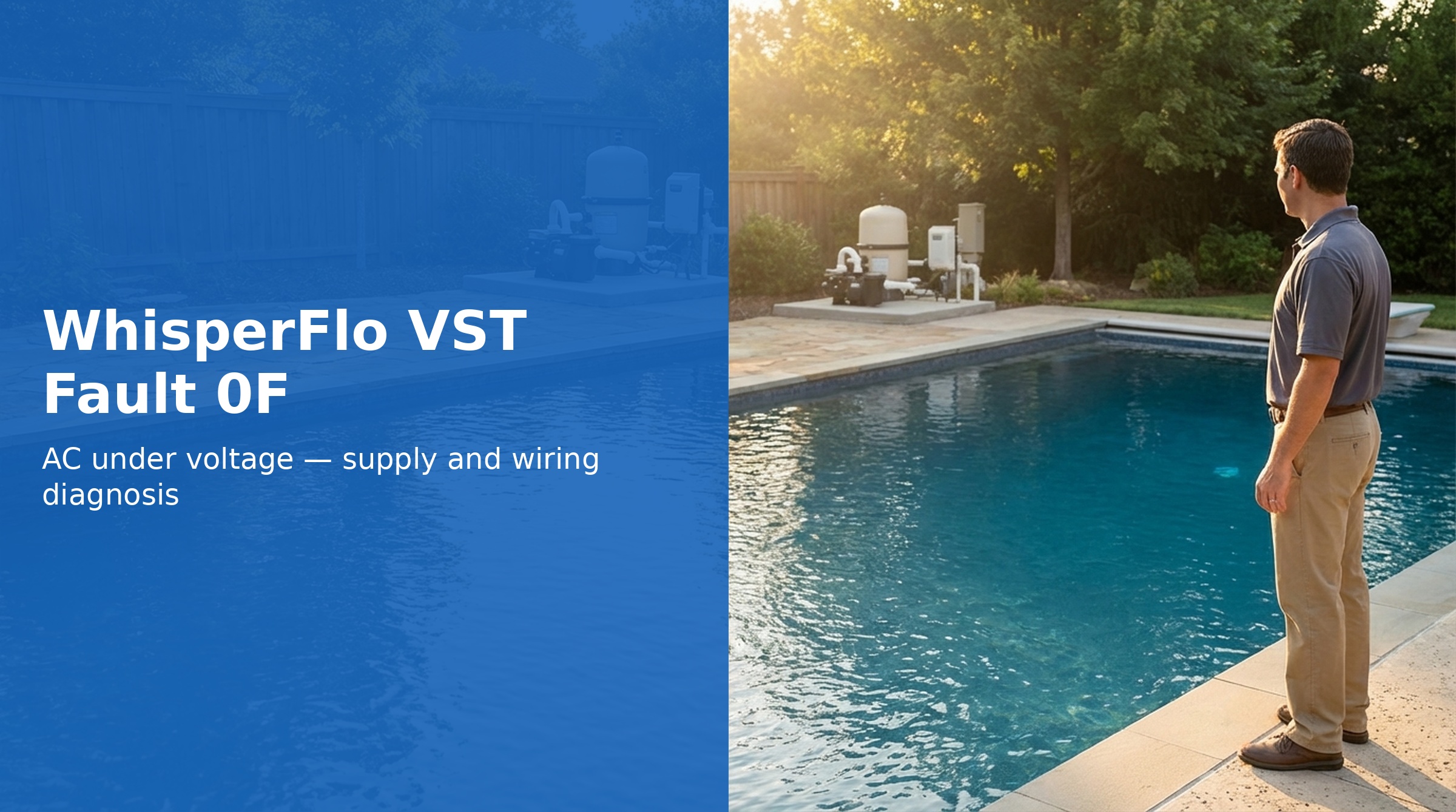 Pentair WhisperFlo VST Fault 0F — AC Under Voltage