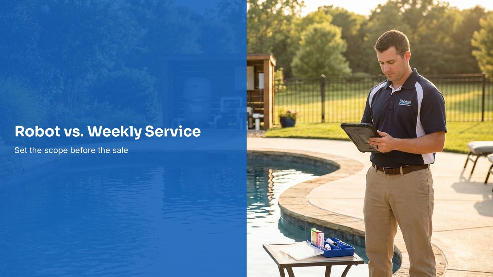 Pool Robot vs. Weekly Service: Explain the Difference