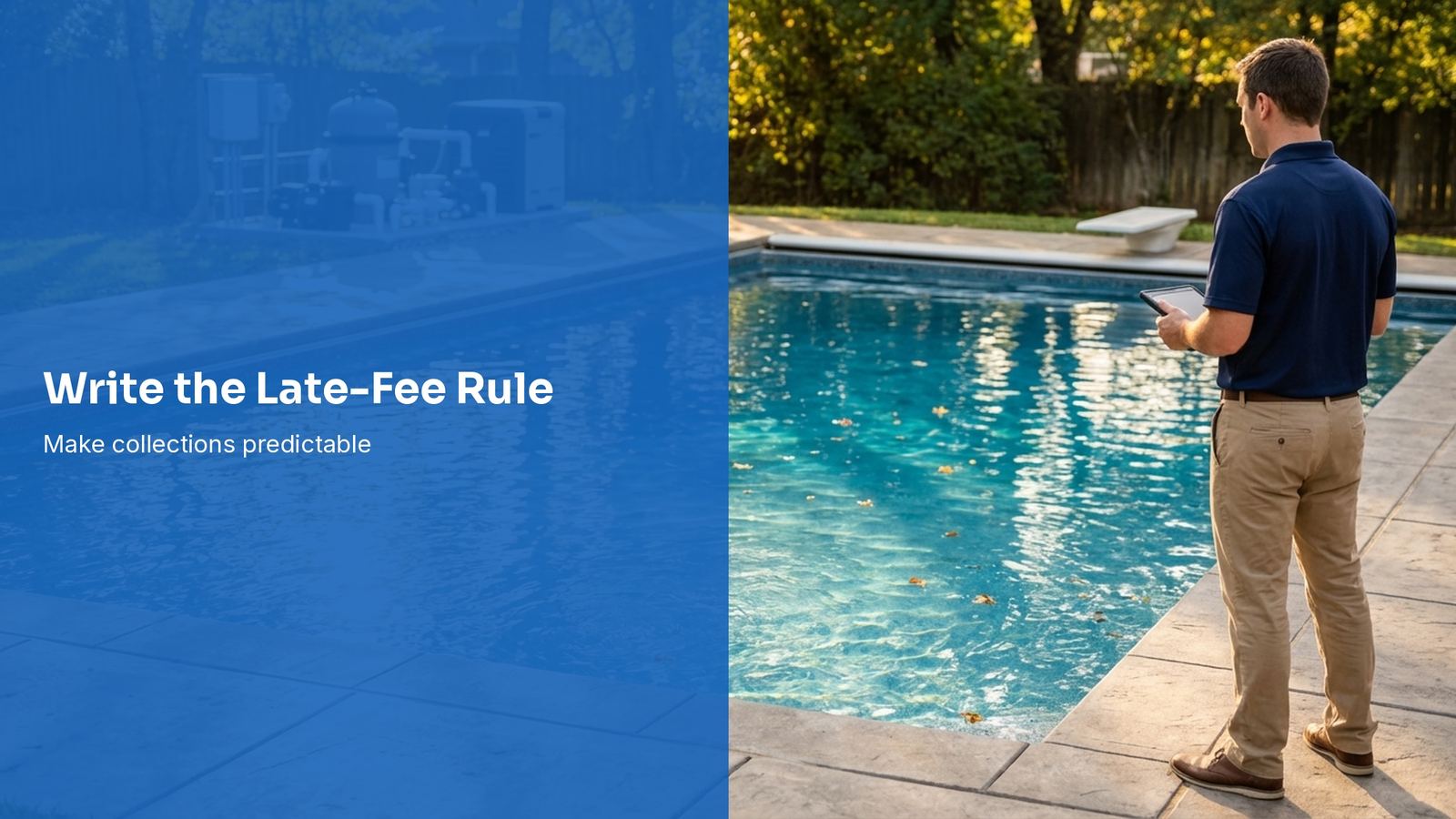 How to Write a Pool Service Late-Fee Policy That Works
