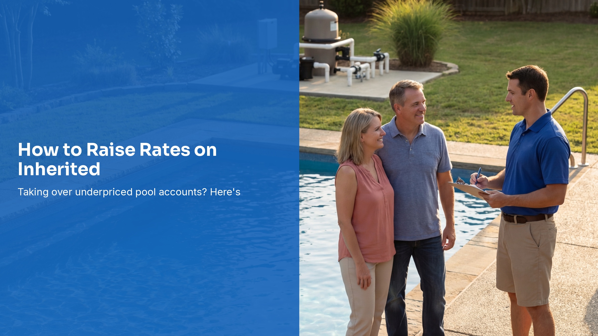 How to Raise Rates on Inherited Pool Accounts Without Losing Clients