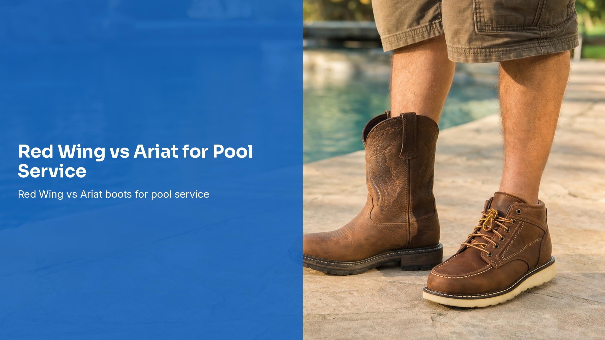 Red Wing vs Ariat for Pool Service: Premium Boot Showdown