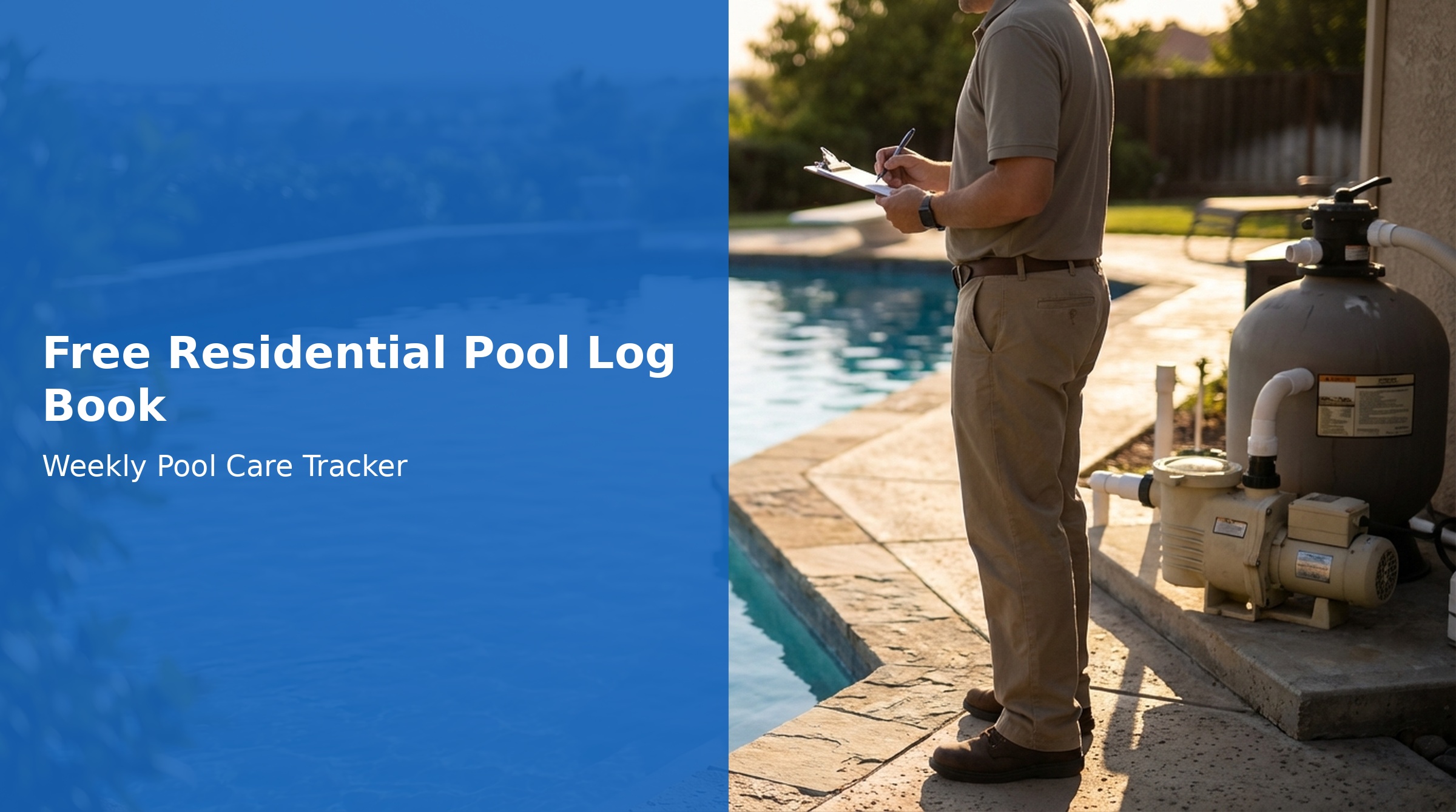 Residential Pool Log Book Template
