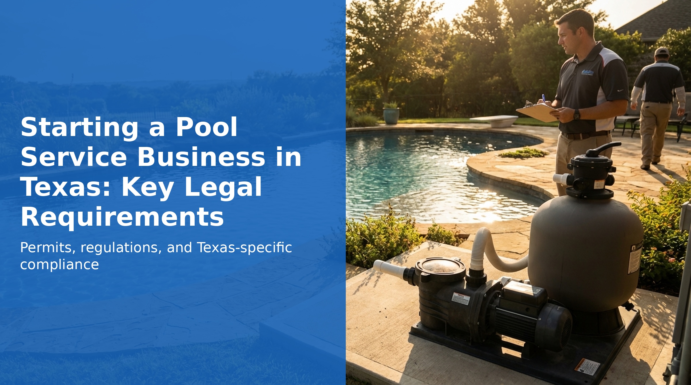 Texas pool service legal requirements and business licensing