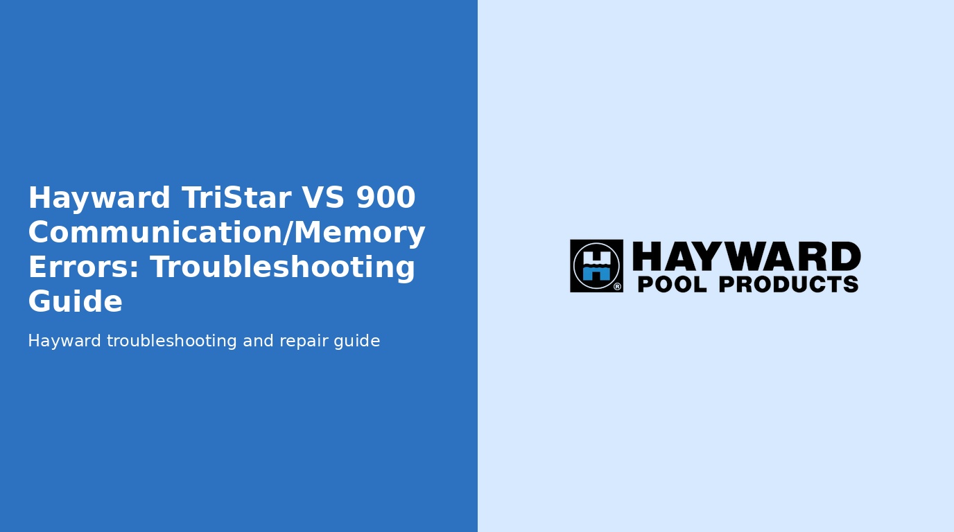 Tristar Vs 900 Check System Communication Processor Memory Errors